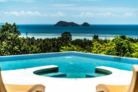 Pool view, Sea view, Swimming pool