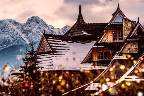 Property building, Winter, Mountain view