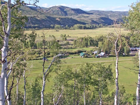 Day, Natural landscape, Bird's eye view, Summer, Hiking, On site, Pets, Mountain view