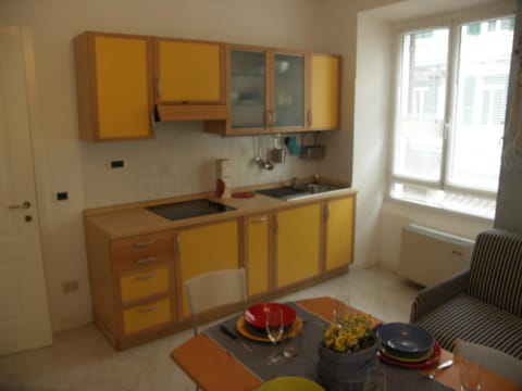 Kitchen or kitchenette, Living room, Dining area