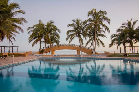 Swimming pool, Sunrise, Sunset