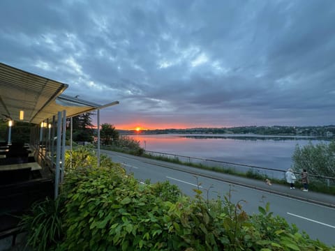 Natural landscape, Lake view, Sunset