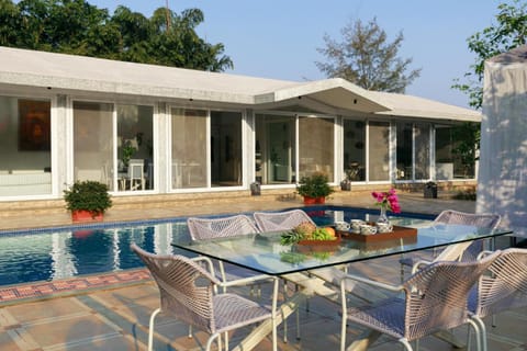 StayVista's Le Sutra Great Escapes - Geometrica - Artistic Rooms, Mountain View, Pool, and Gazebo Retreat Chalet in Lonavla