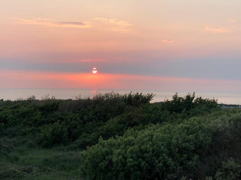 Natural landscape, Sea view, Sunset