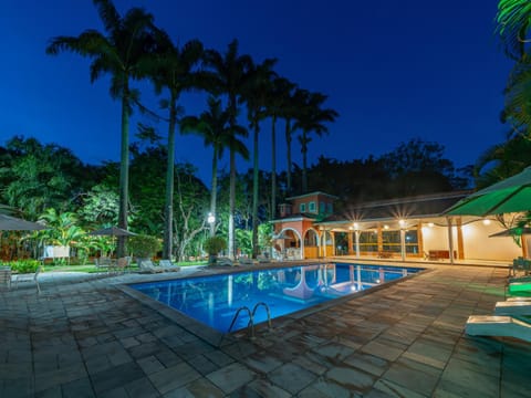 Patio, BBQ facilities, Swimming pool