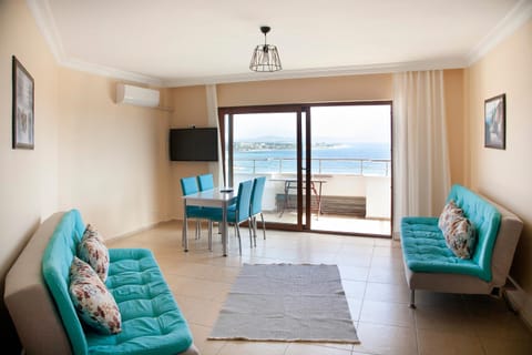 Living room, Seating area, Sea view