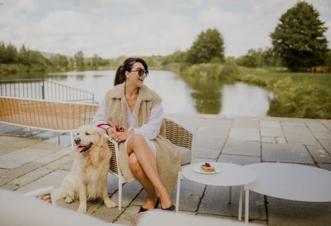 People, Natural landscape, Pets, Lake view