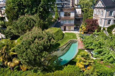 Montreux Rotana Garden House with Private Pool - Swiss Hotel Apartments Villa in Montreux