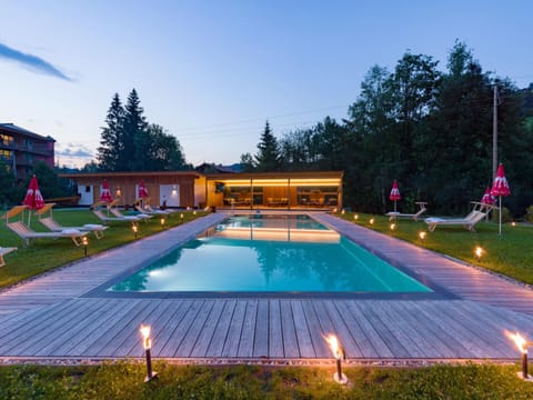 Swimming pool, Swimming pool, Sunset