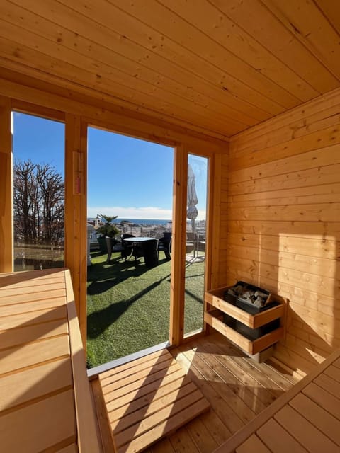 Sauna, View (from property/room), City view, Mountain view, Sea view