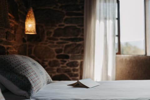 Bed, Photo of the whole room, Bedroom, Garden view