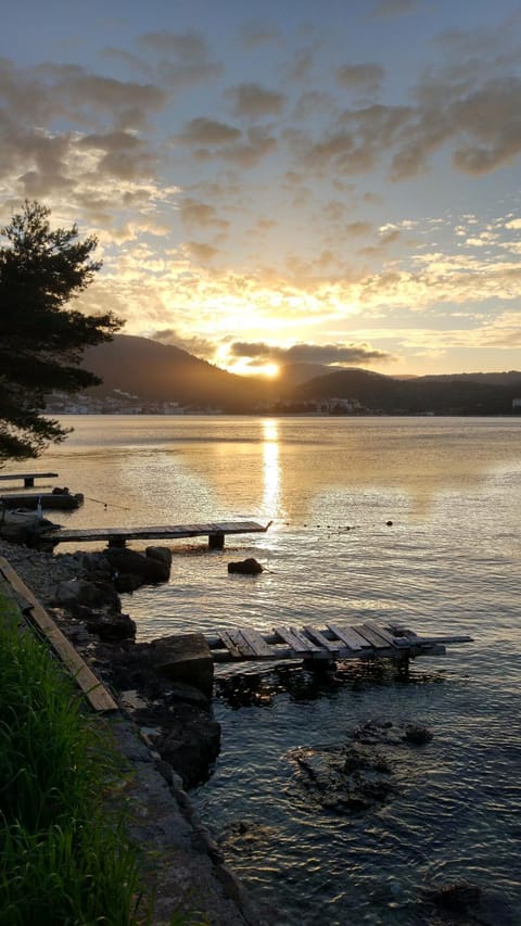 Natural landscape, Sea view, Sunset