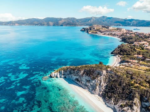 Natural landscape, Bird's eye view, Beach, Sea view