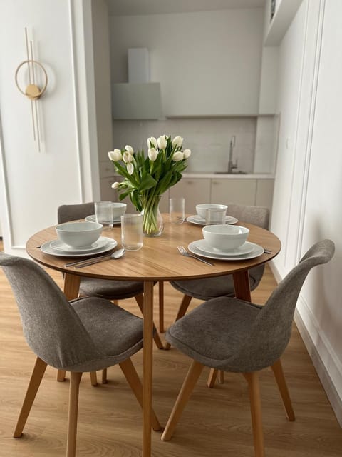 Kitchen or kitchenette, Living room, Dining area