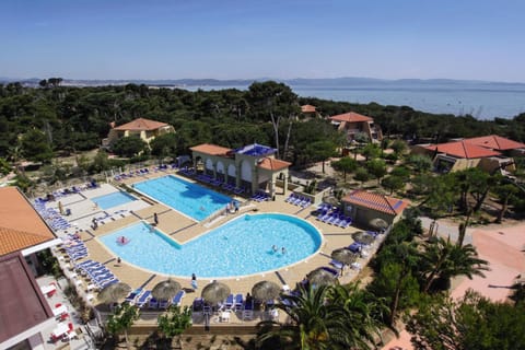 Natural landscape, Bird's eye view, Pool view, Swimming pool