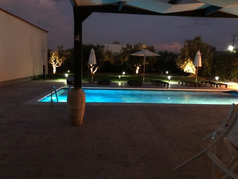 Night, Swimming pool