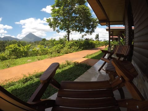 Patio, Garden, Mountain view