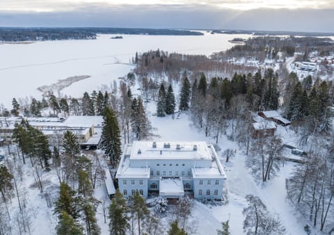 Property building, Bird's eye view, Winter