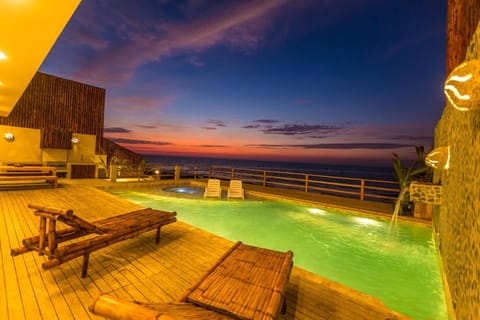 Natural landscape, Sea view, Swimming pool, Sunset