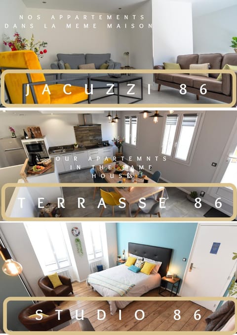 Studio 86 - Climatisation & proche centre-ville- 2 personnes - BnB Epernay Condo in Epernay