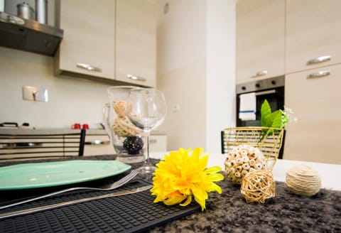 Kitchen or kitchenette, Living room, Dining area