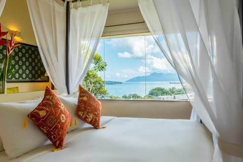 View (from property/room), Bedroom, Sea view