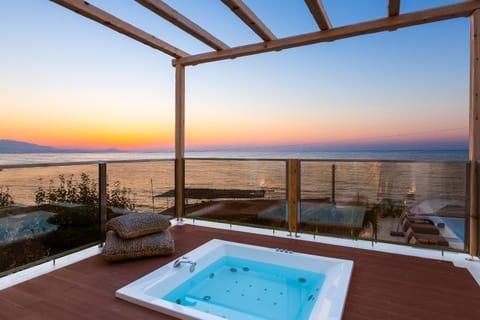 Hot Tub, Balcony/Terrace, Sunset
