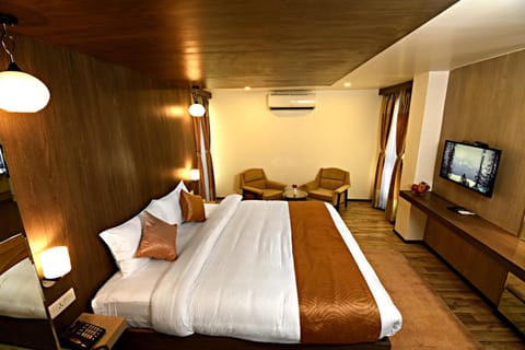 Bed, TV and multimedia, Seating area, Bedroom, air conditioner