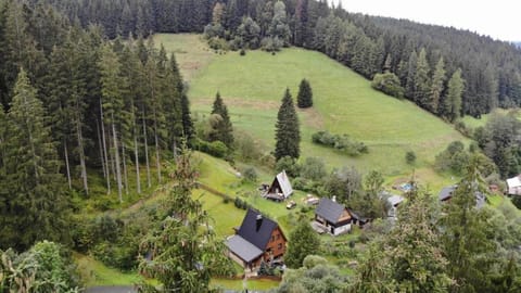 U Justina Chaloupka Lodge nature in Czechia