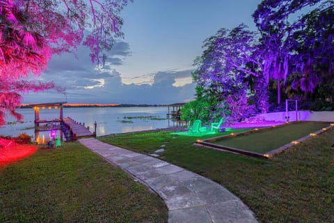 Spacious Lakefront House with Pool, Hottub, & Boating House in Orlando