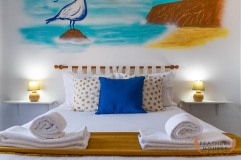 Bed, Bedroom, Sea view