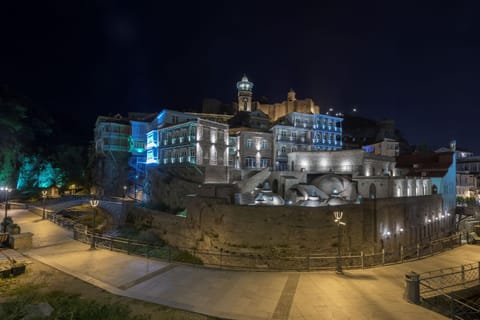 Property building, Facade/entrance, Night, Bird's eye view