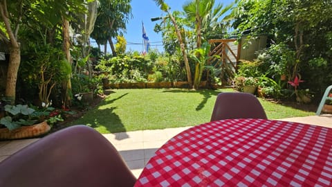 Patio, Dining area, Garden view