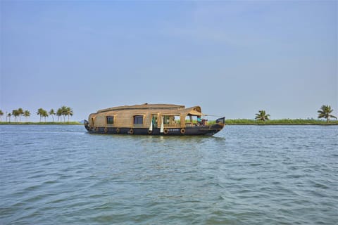 Xandari Riverscapes Docked boat in Alappuzha