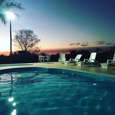 Swimming pool, Sunset