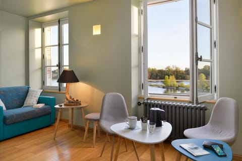 Living room, Seating area, River view, River view