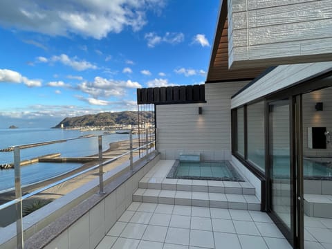 Shower, Nearby landmark, Natural landscape, Hot Spring Bath, View (from property/room), Sea view, Open Air Bath, Bath