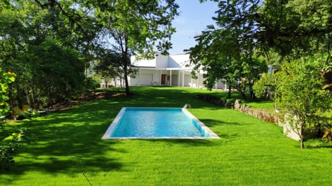 Property building, Day, Natural landscape, Garden view, Pool view, Swimming pool