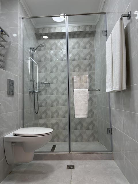 Shower, Toilet, towels