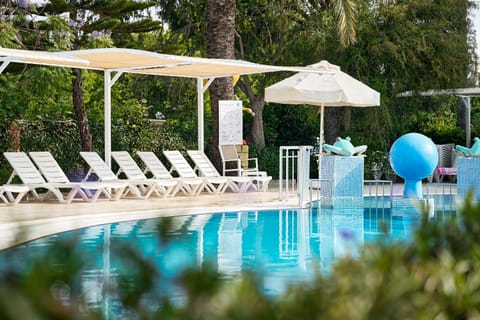 Pool view, sunbed