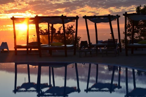 Off site, Summer, Pool view, Sunset