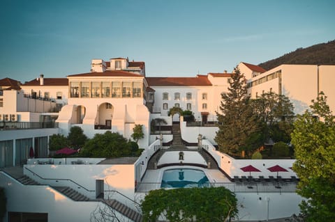 Property building, Swimming pool, Sunset