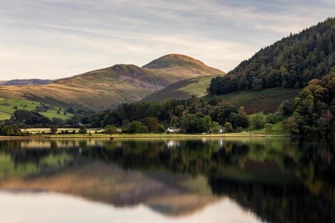 Natural landscape, Lake view, Mountain view