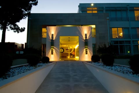 Property building, Facade/entrance, Night, Summer