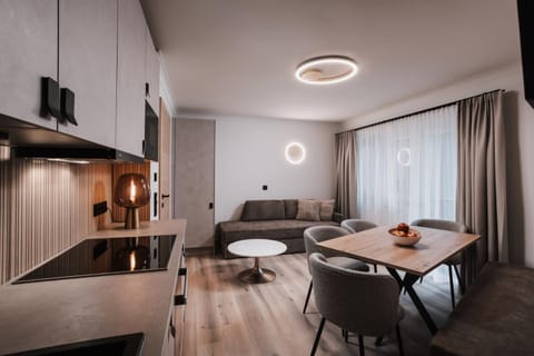 Living room, kitchen