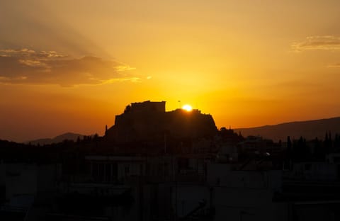 Nearby landmark, Autumn, Landmark view, Sunset