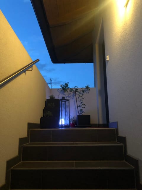 Facade/entrance, Night, On site