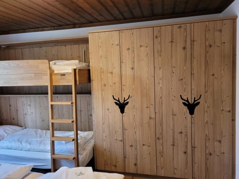 Bed, Photo of the whole room, Bedroom, bunk bed, wardrobe