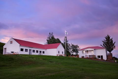 Property building, Garden, Sunset