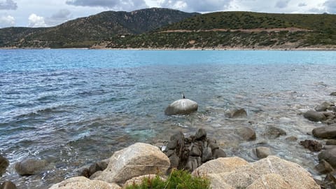 Natural landscape, Beach, Mountain view, Sea view